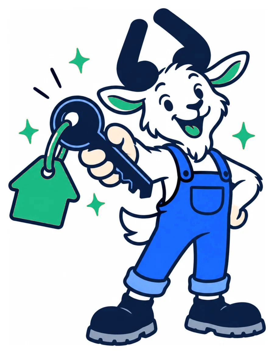 The Vouch goat handing over the keys
